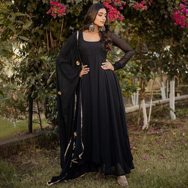 Anarkali Kurta And Dupatta Set - Image 3