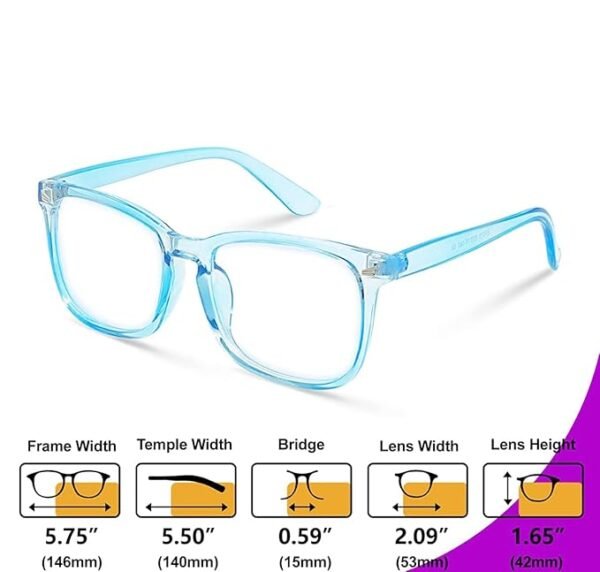 Dervin Clear Lens Square Sunglasses - Image 2