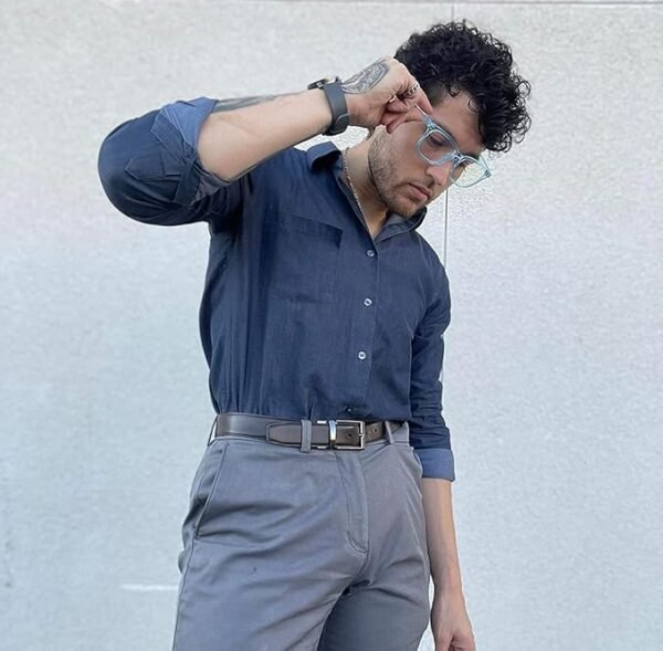Dervin Clear Lens Square Sunglasses - Image 3