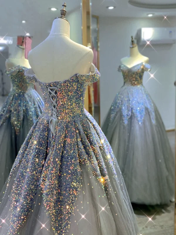Gown Strapless Sequin Party Dresses
