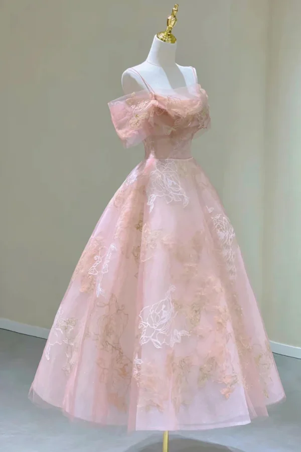 Cute Pink  Short A-Line Prom Dress - Image 3